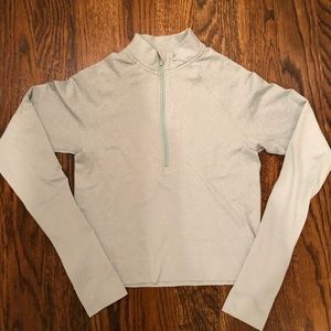 Crop quarter zip